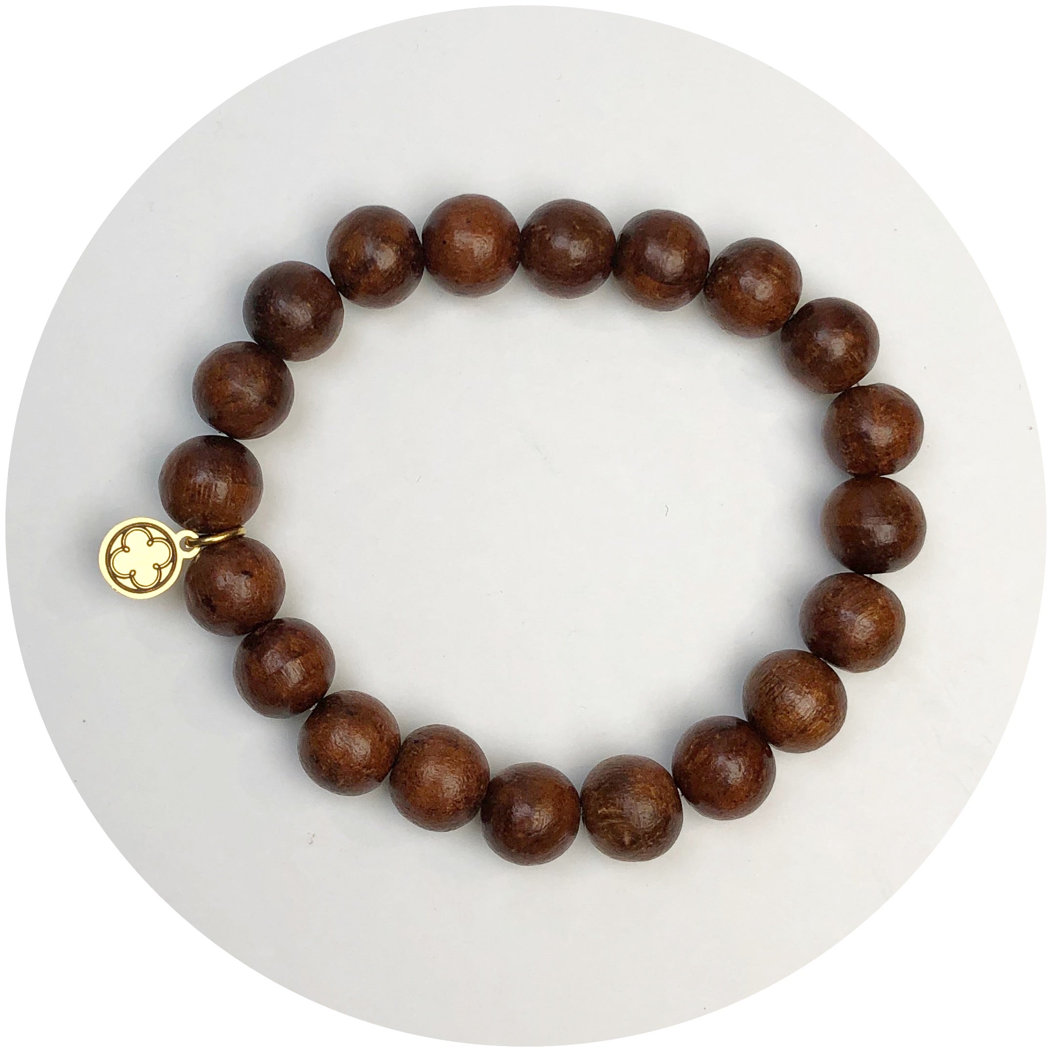 Date Wood Beaded Bracelet