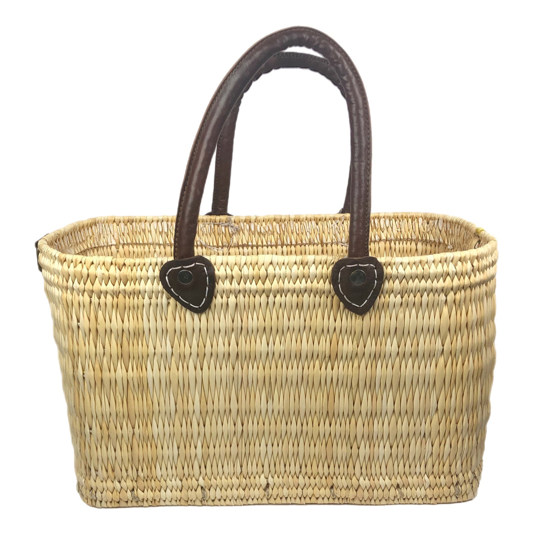 LILLIANA Meet me in Paros Leather Handle Reed Bag