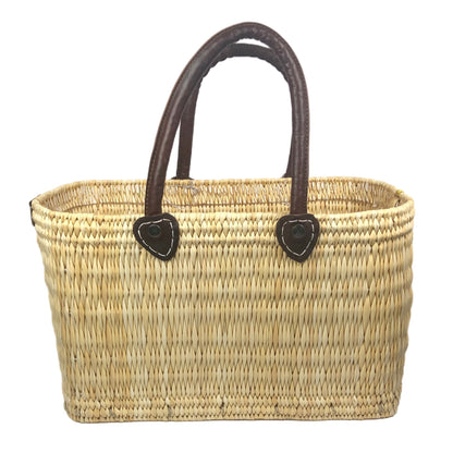 LILLIANA Meet me in Paros Leather Handle Reed Bag