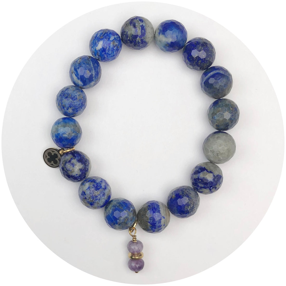 Azul Jasper with Amethyst Gem Pendant