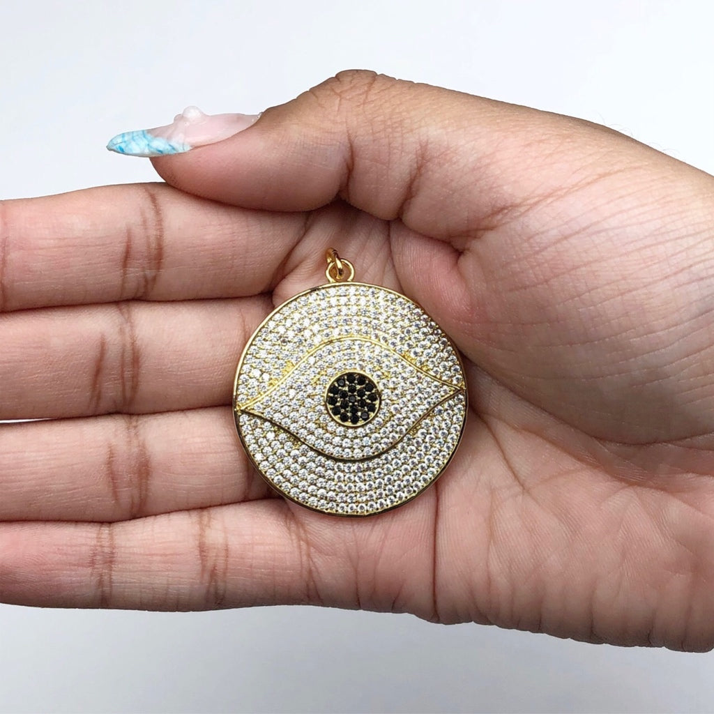 Two Tone Eye Pendant