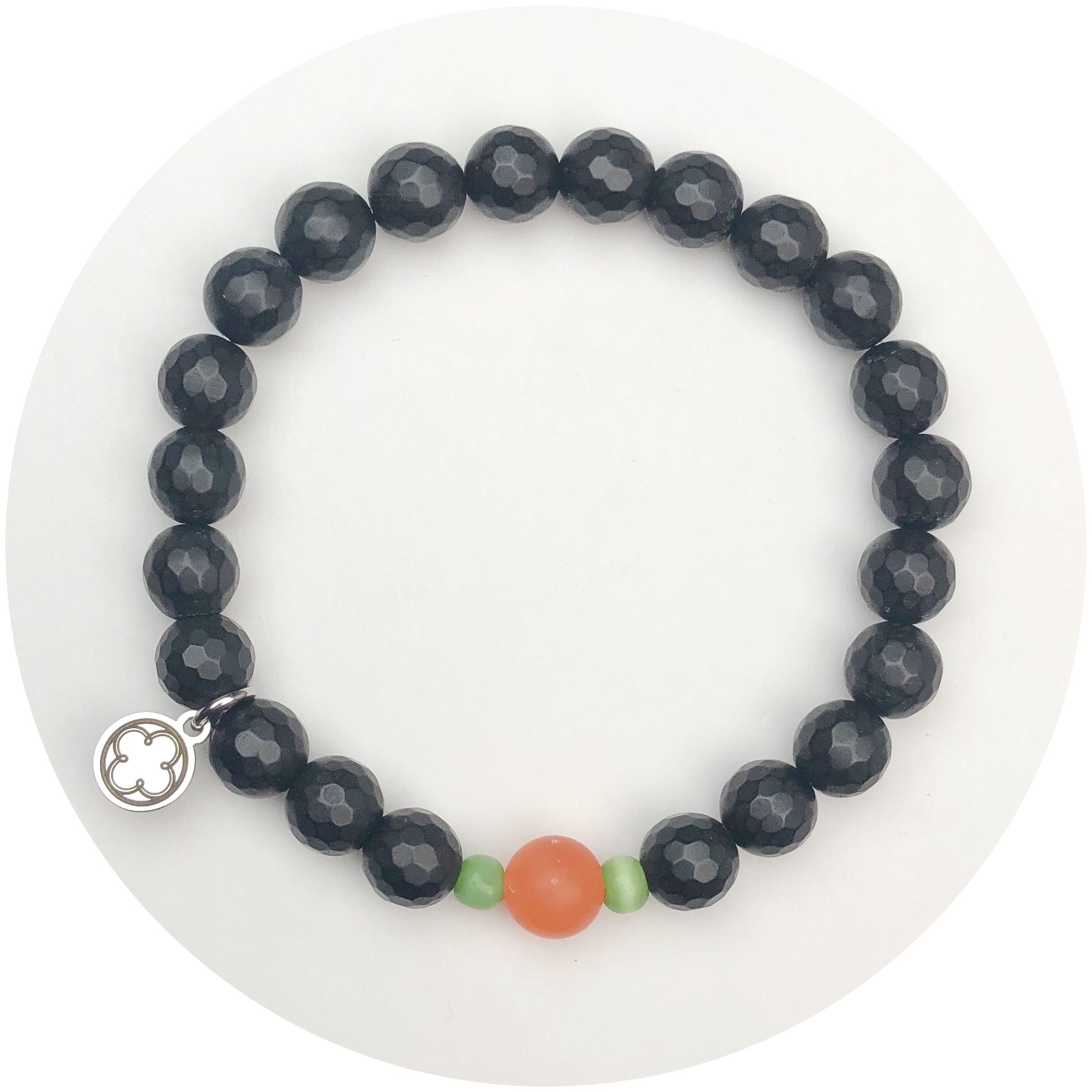 Midnight Agate with Clementine Jade Accent