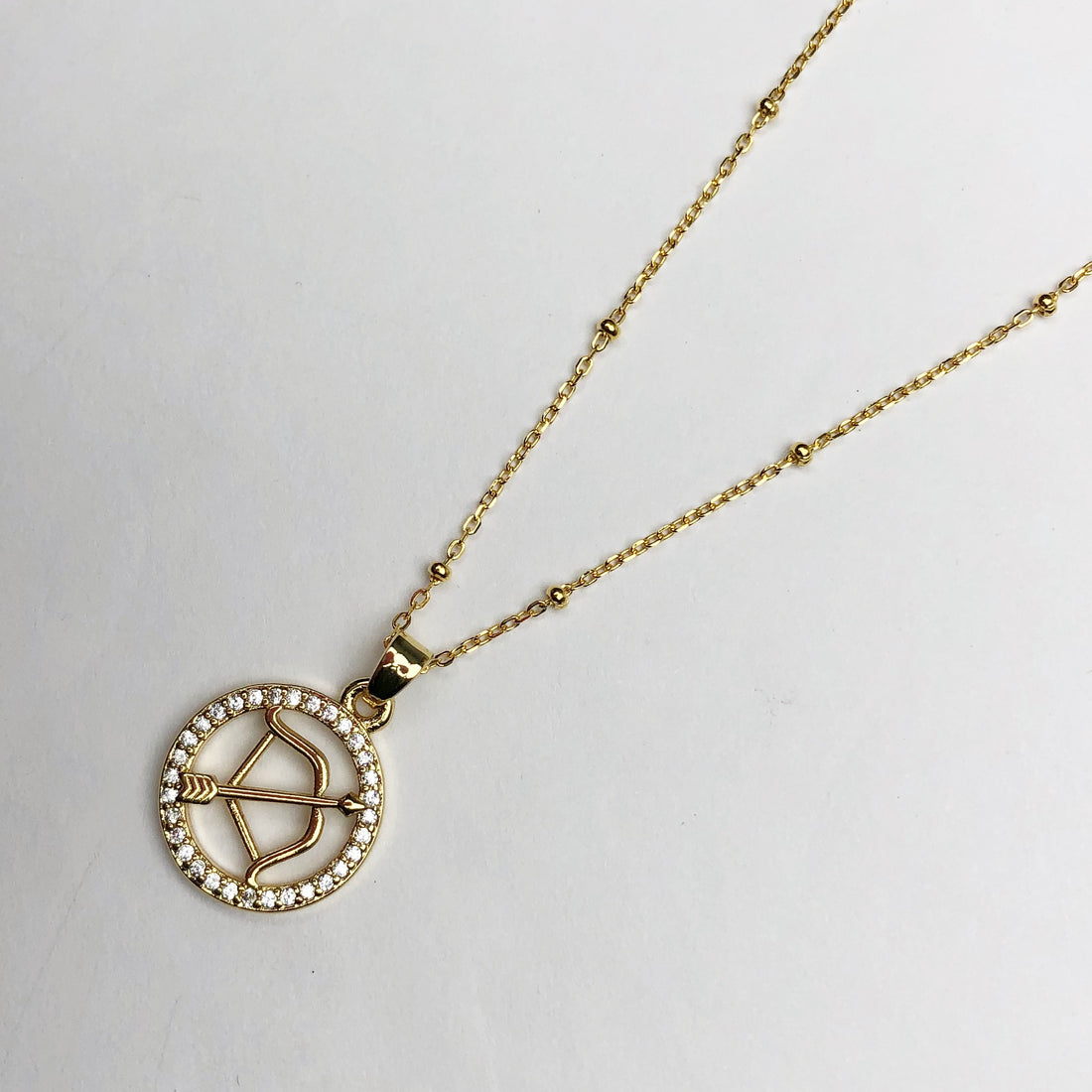 Pavé Sagittarius Zodiac Necklace