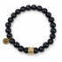 Mens Matte Black Onyx with Pavé Luxe Spacer on white studio background