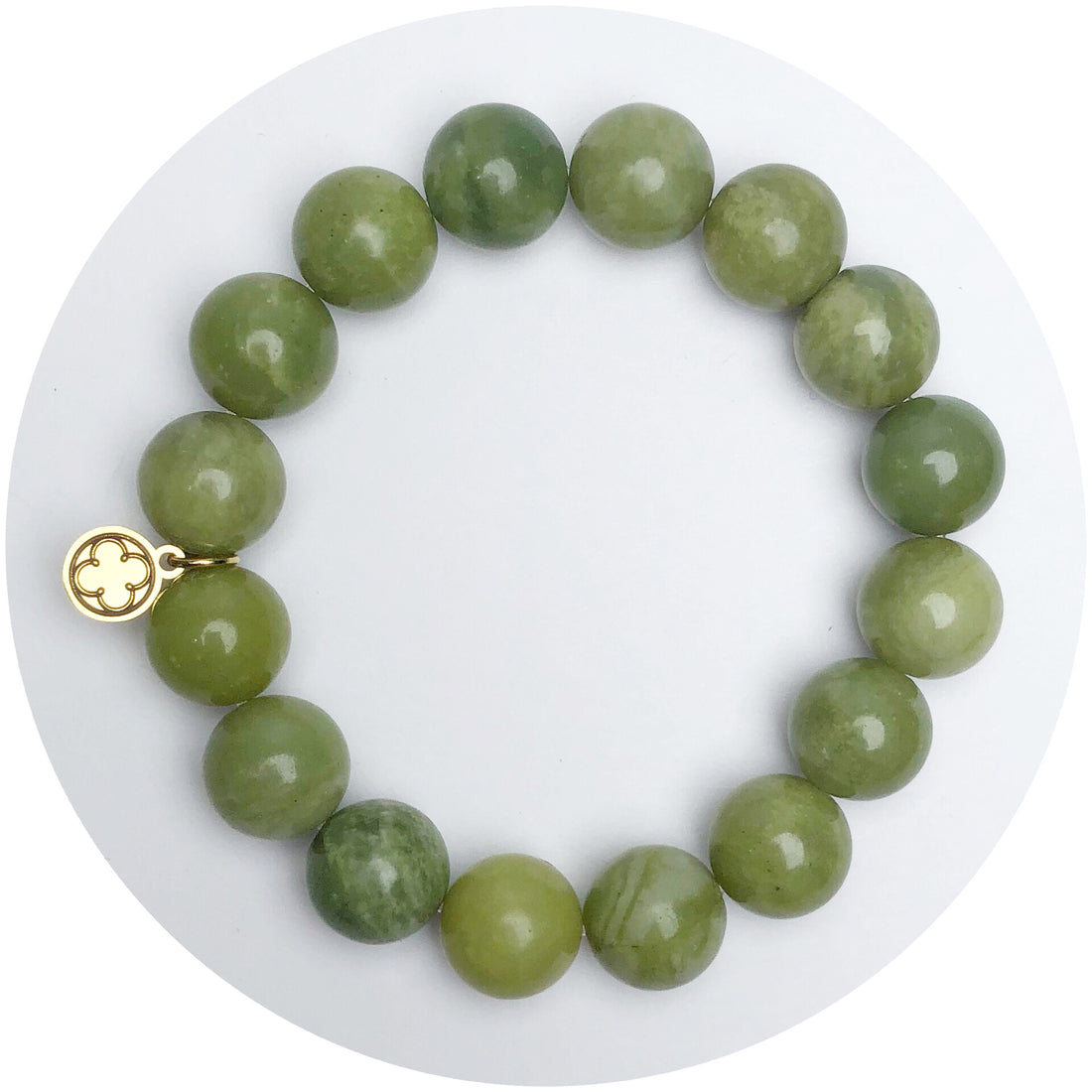 Green Garnet Beaded Bracelet