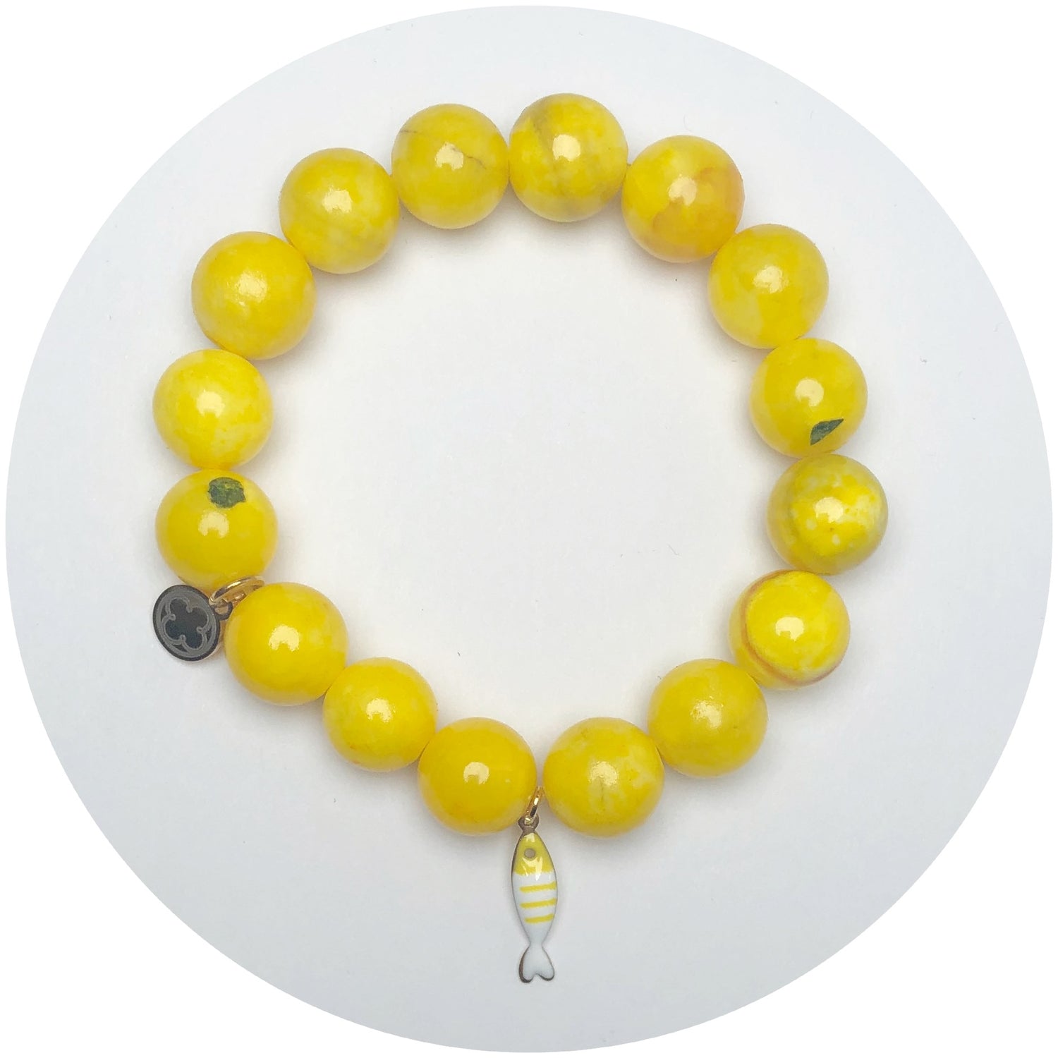 Sunny Jade with Yellow Sardine Pendant