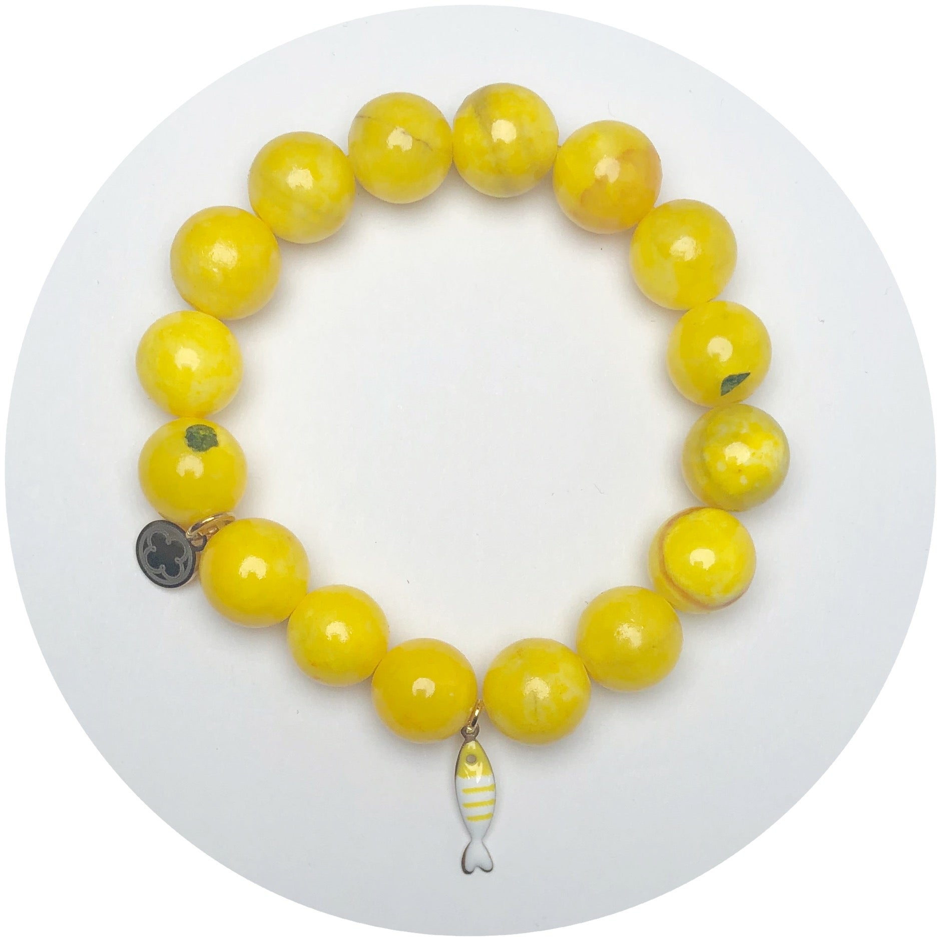 Sunny Jade with Yellow Sardine Pendant