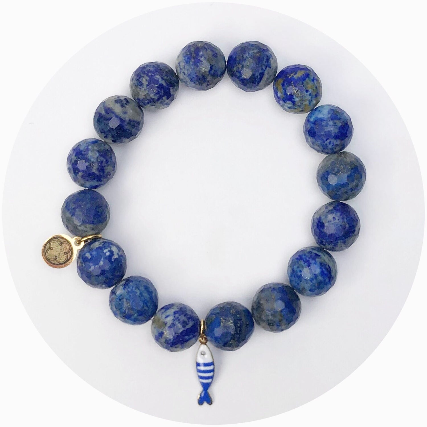 Lapis with Blue Sardine Pendant