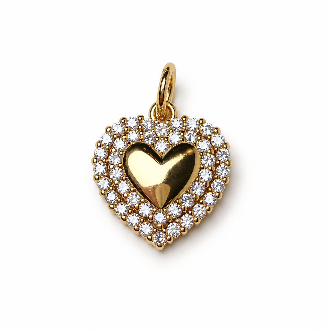 Mini Pavé Heart Pendant