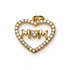 Mom Gold Heart Pendant - Oriana LaMarca Designs