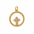 Mother Of Pearl Cross Medallion - Oriana LaMarca Designs