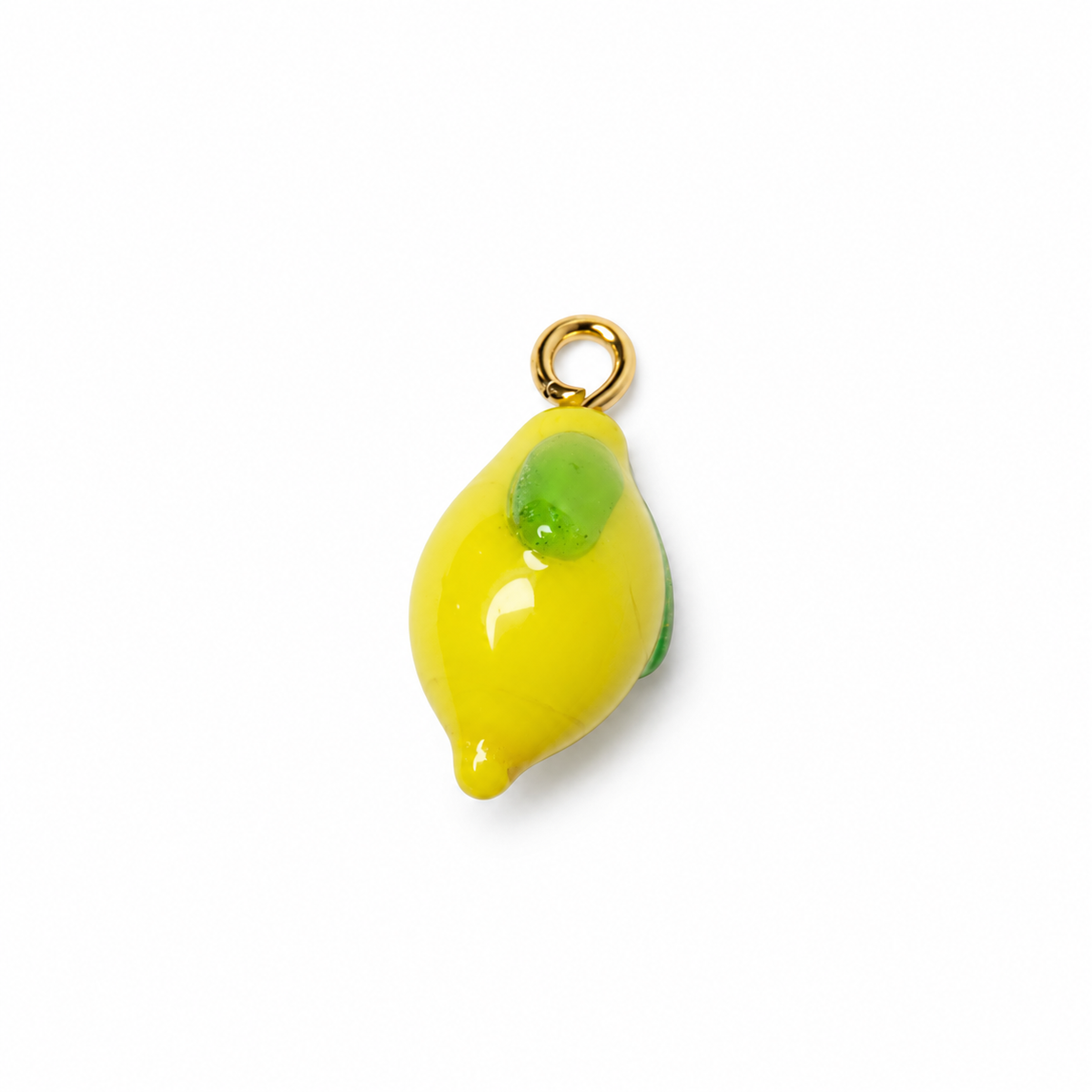 Murano Glass Lemon Pendant on a white background