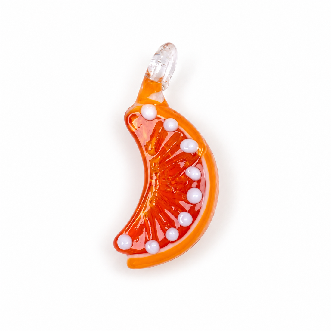 Orange Murano Glass Pendant - Oriana LaMarca Designs
