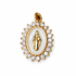 Pavé Enamel Blessed Mother Pendant - Oriana LaMarca Designs