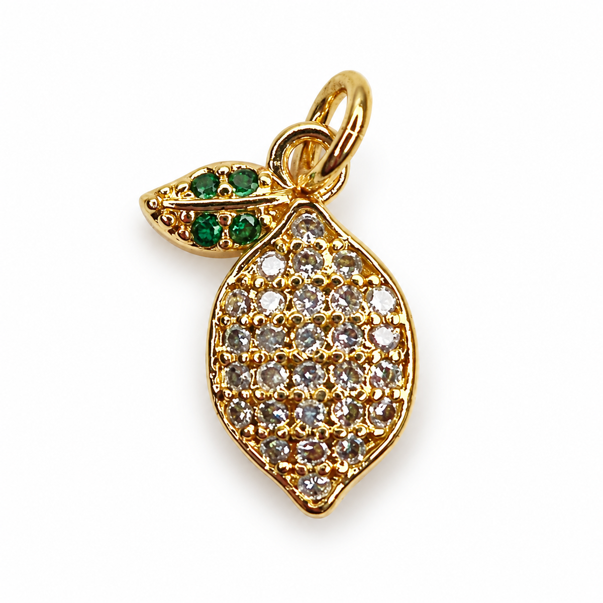 Pavé Lemon Pendant on a white background