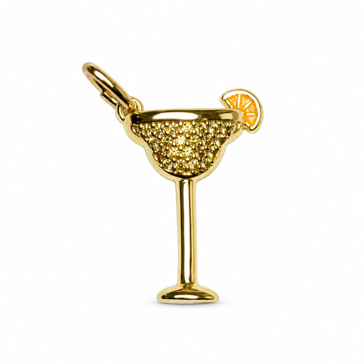 Pavé Margarita Pendant on a white background