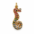 Pavé Rainbow Seahorse Pendant on a white background