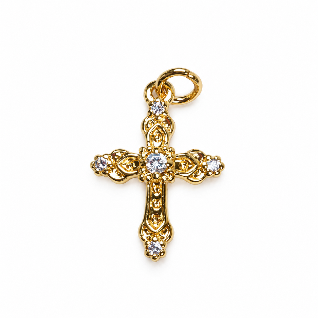 Piccolo Pavé Cross Pendant - Oriana LaMarca Designs