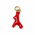 Red Enamel Coral Branch Pendant