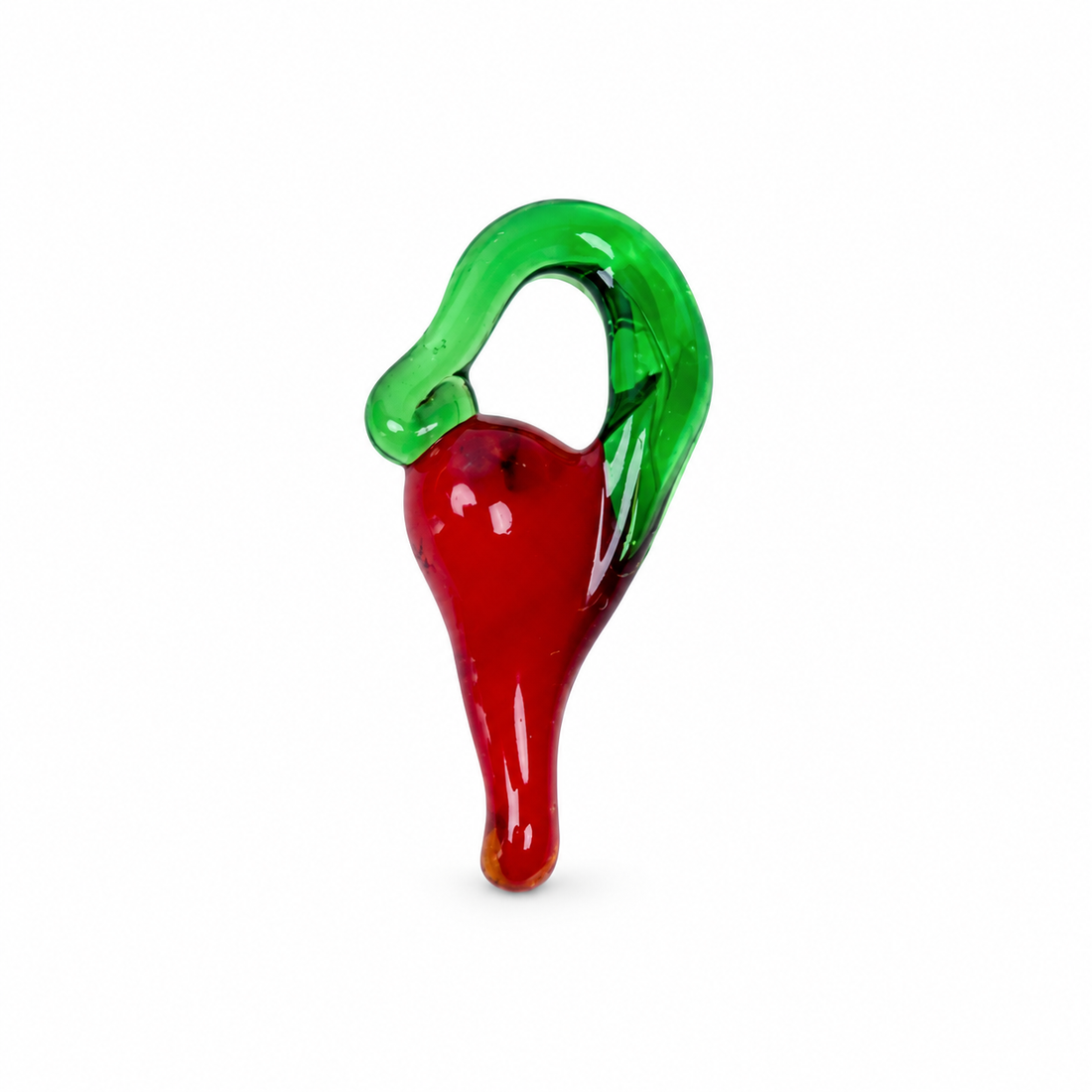 Red Murano Glass Pepper Pendant on a white background