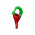 Red Murano Glass Pepper Pendant on a white background