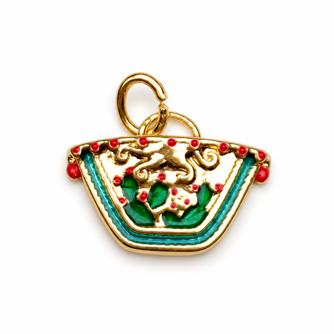 Sicilian Coffa Bag Pendant - Oriana LaMarca Designs