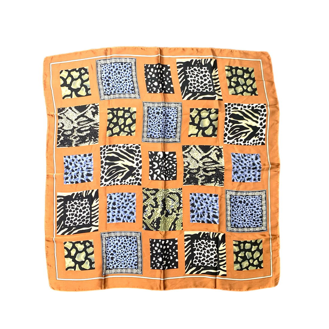 Grande Orange Patchwork Foulard