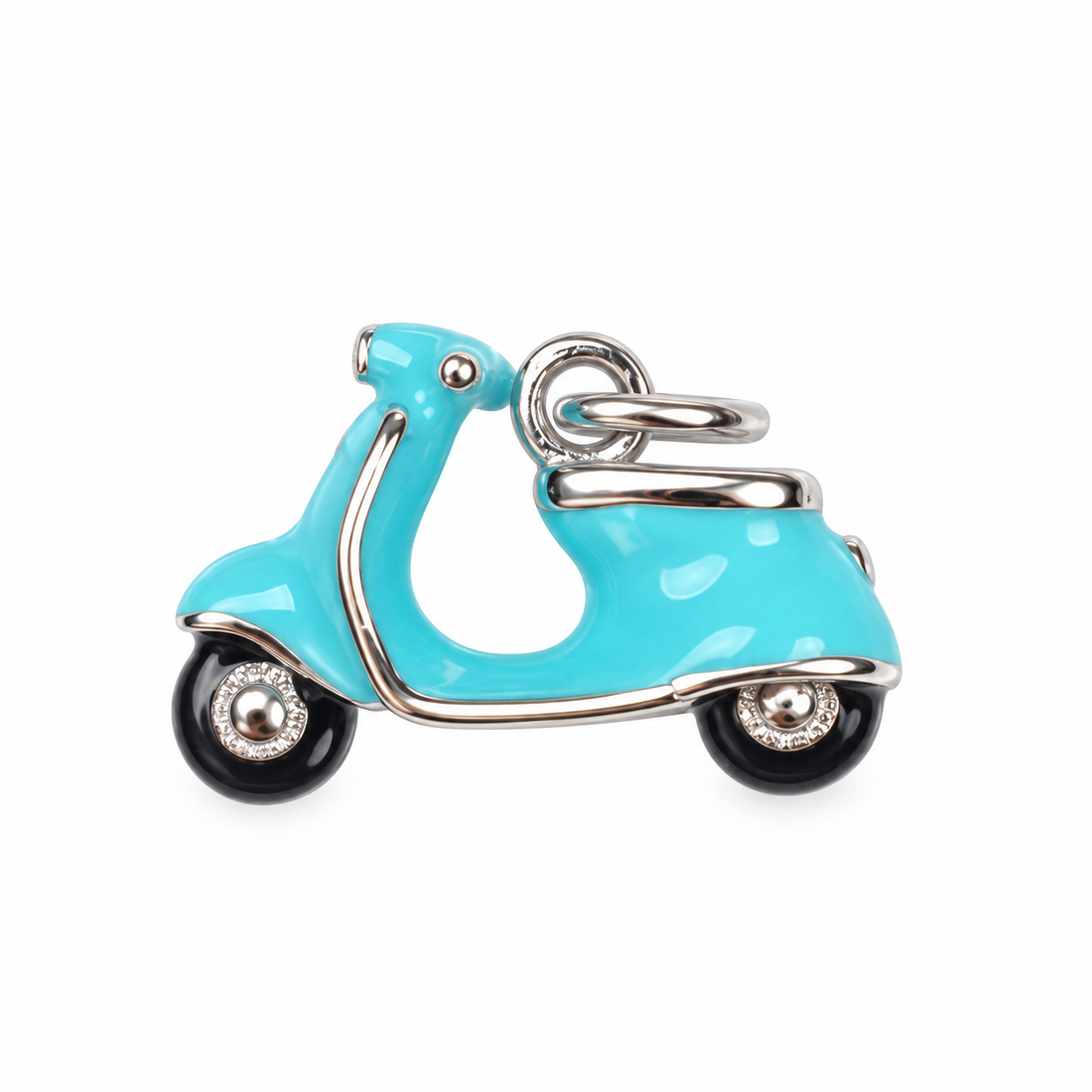 Turquoise Vespa Pendant - Oriana LaMarca Designs