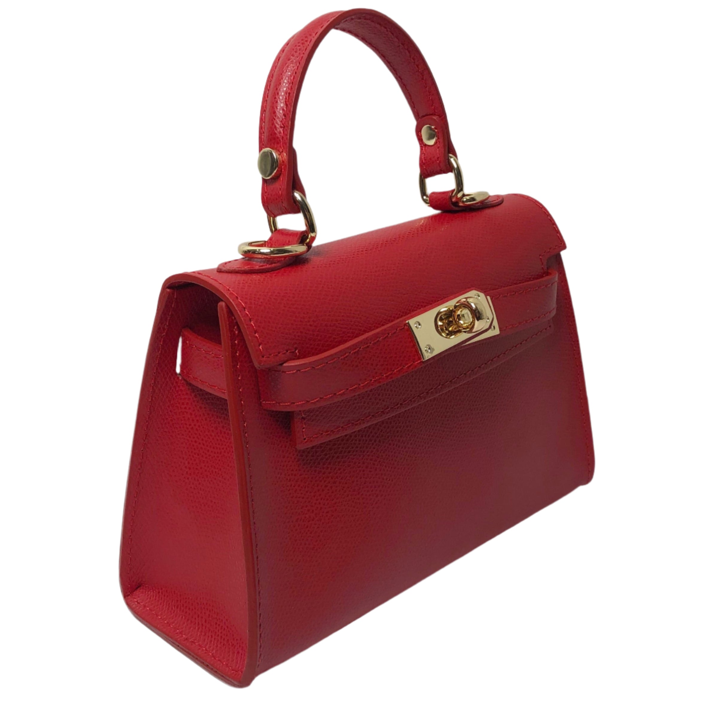 Sophie Red Leather Handbag