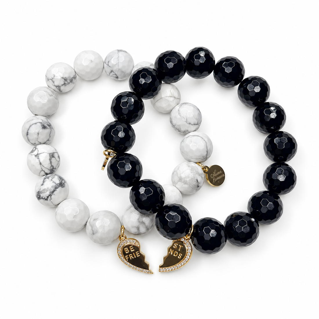Best Friends White Howlite &amp; Black Onyx Duo — Oriana LaMarca