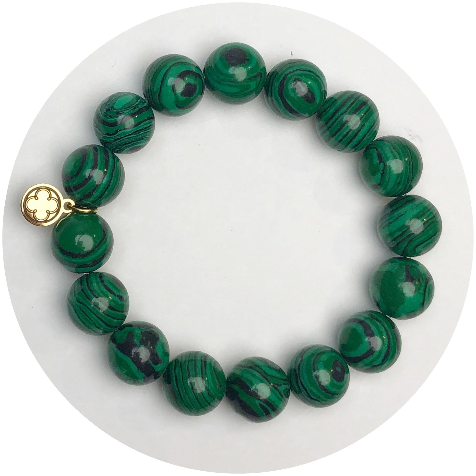 Malachite Beaded Bracelet