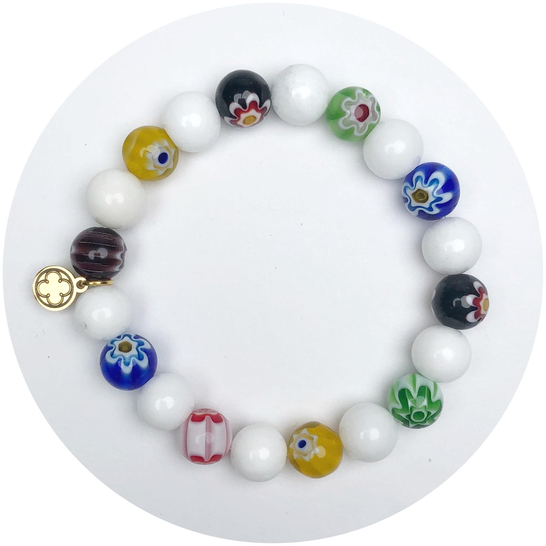 Mixed Frost Millefiori Bracelet