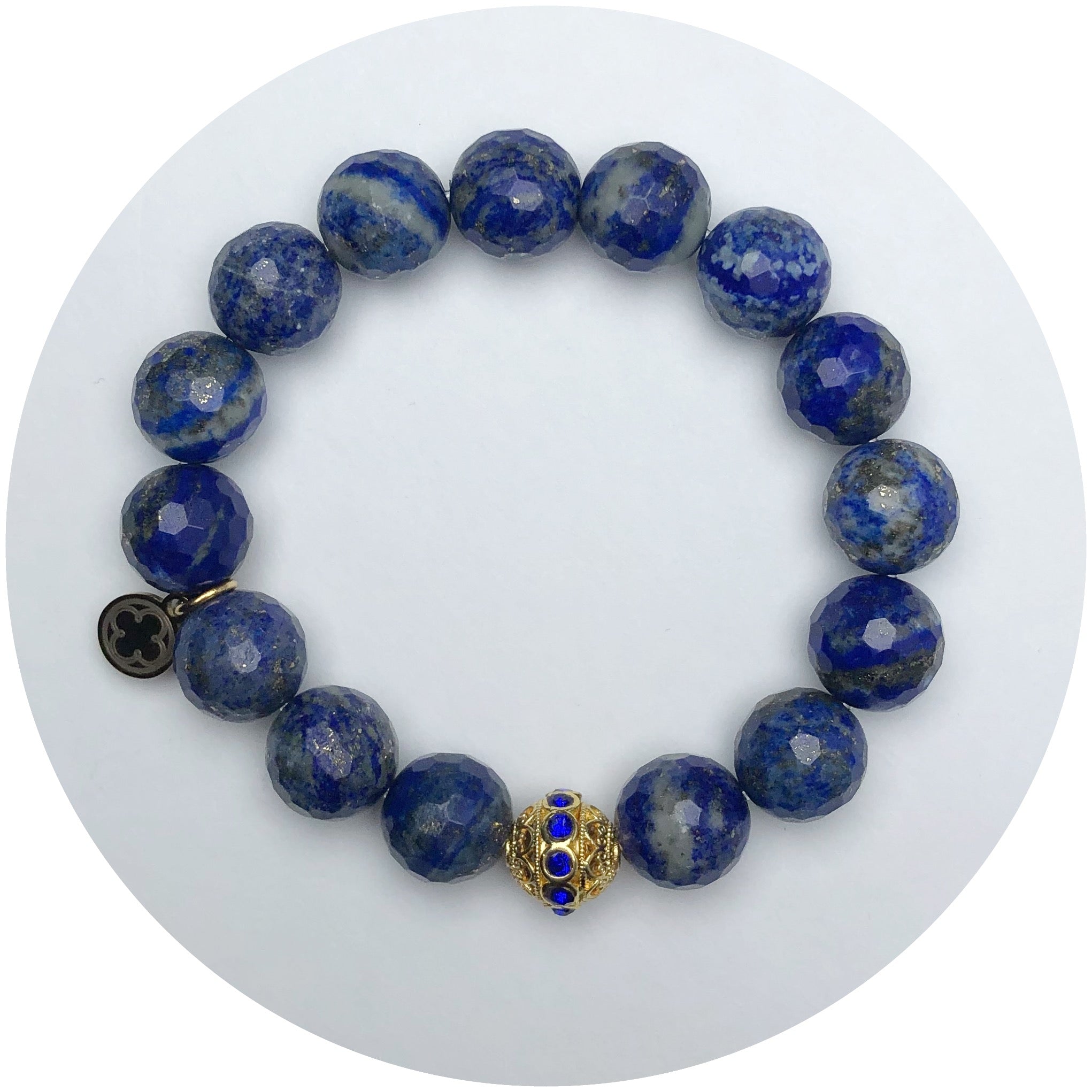 LIMITED EDITION Lapis with Blue Pavé Filigree