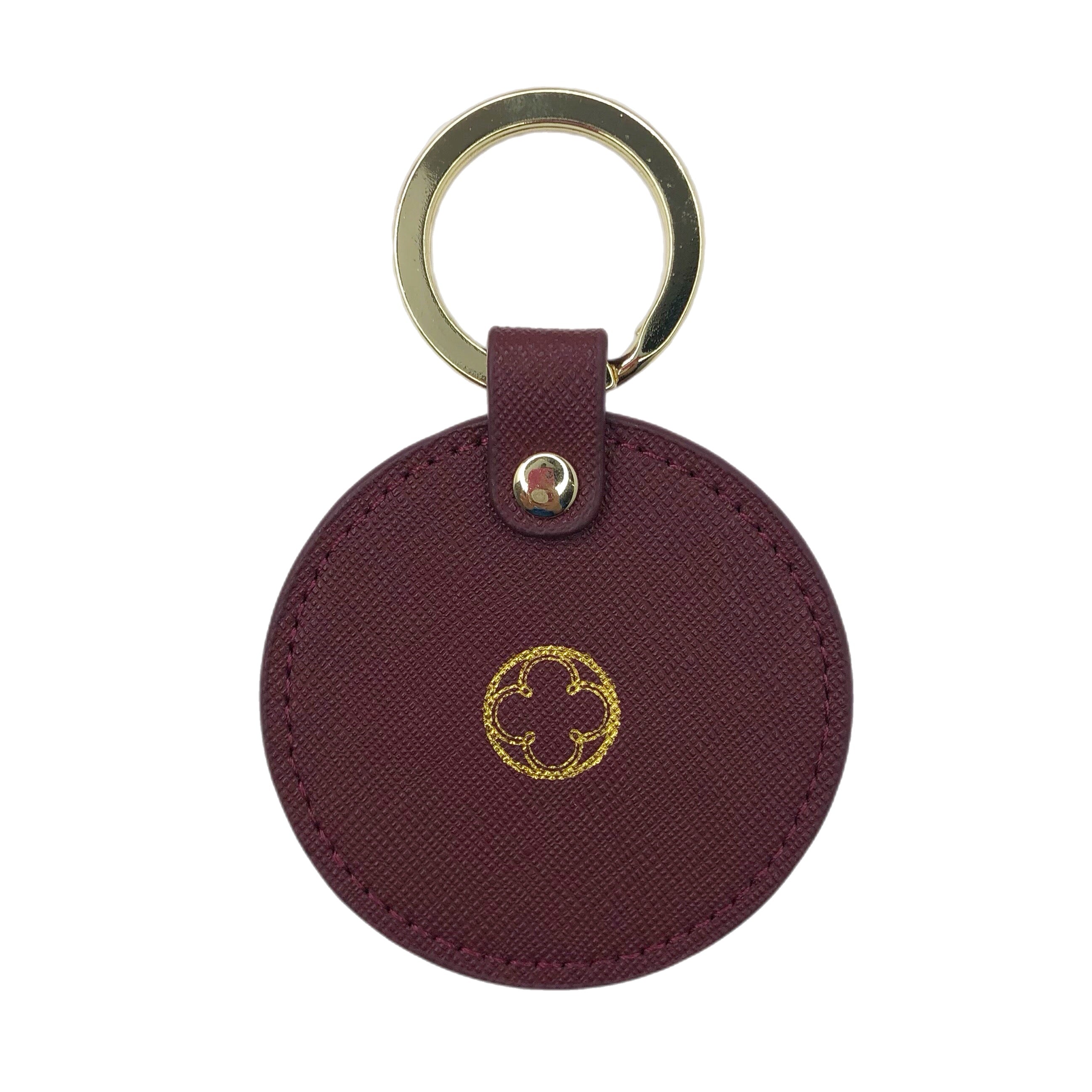 Marsala Leather Key Chain