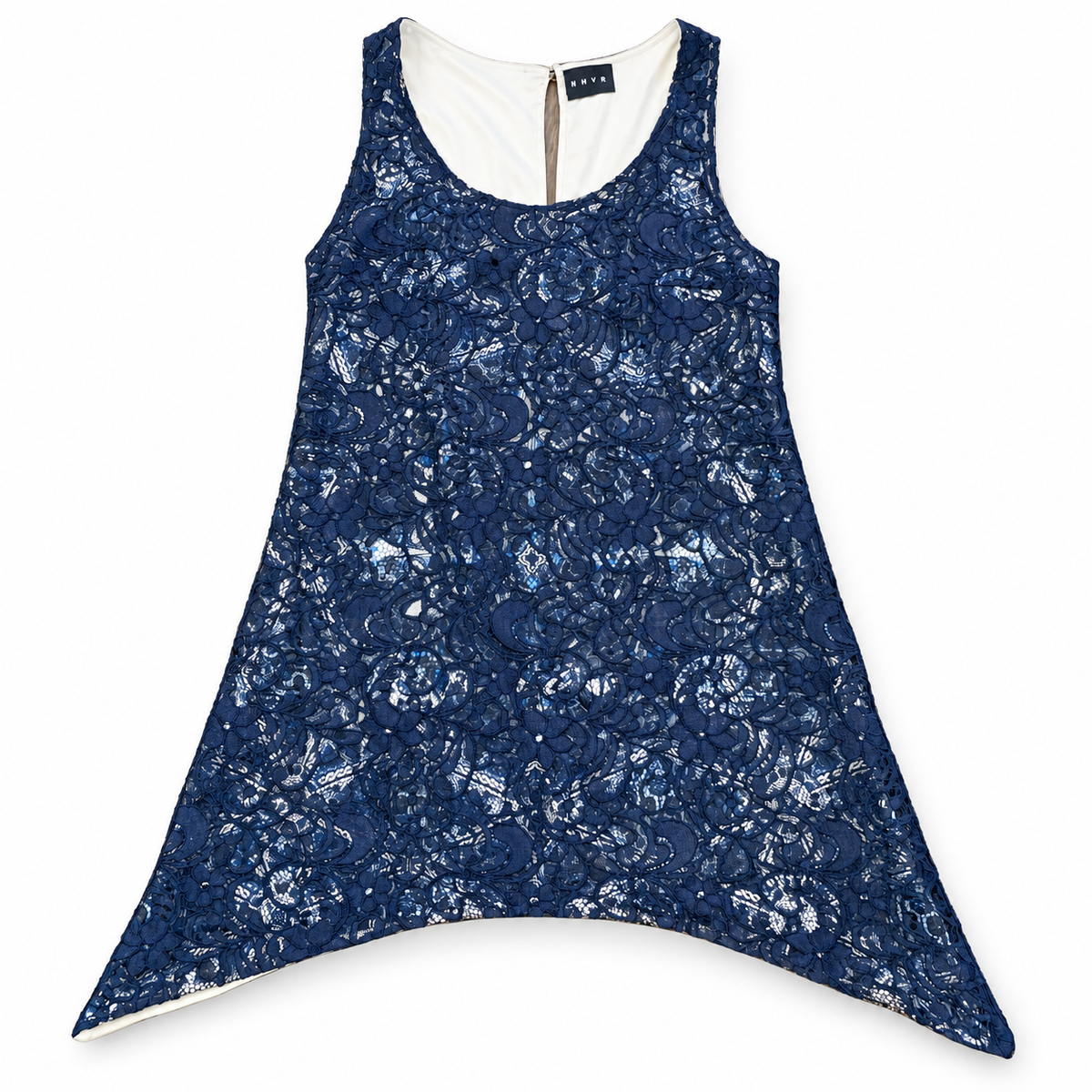 NHVR Pizzo Azul Corto Dress - Oriana LaMarca Designs
