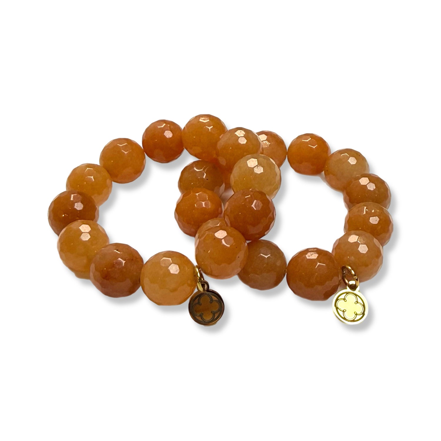 Brown Aventurine Napkin Rings - Set of 4