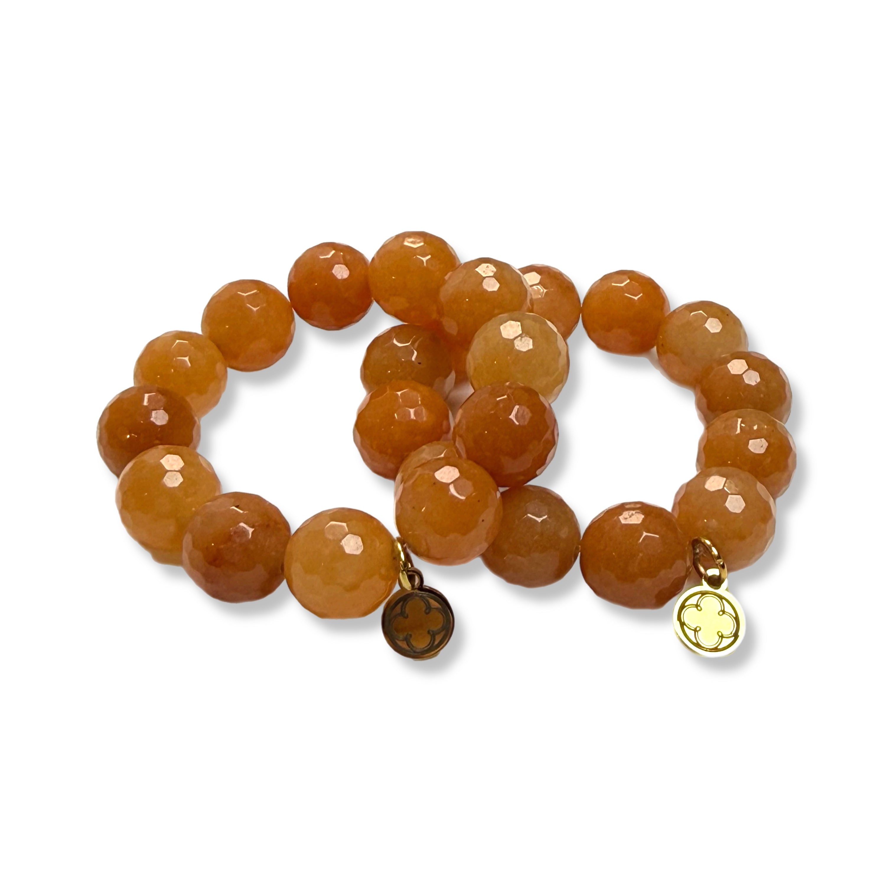 Brown Aventurine Napkin Rings - Set of 4