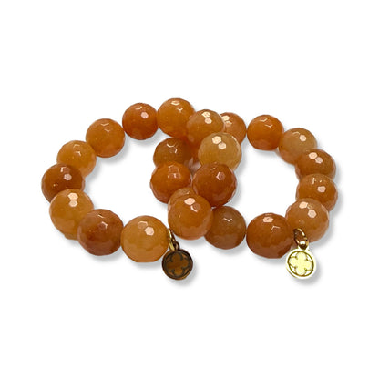 Brown Aventurine Napkin Rings - Set of 4