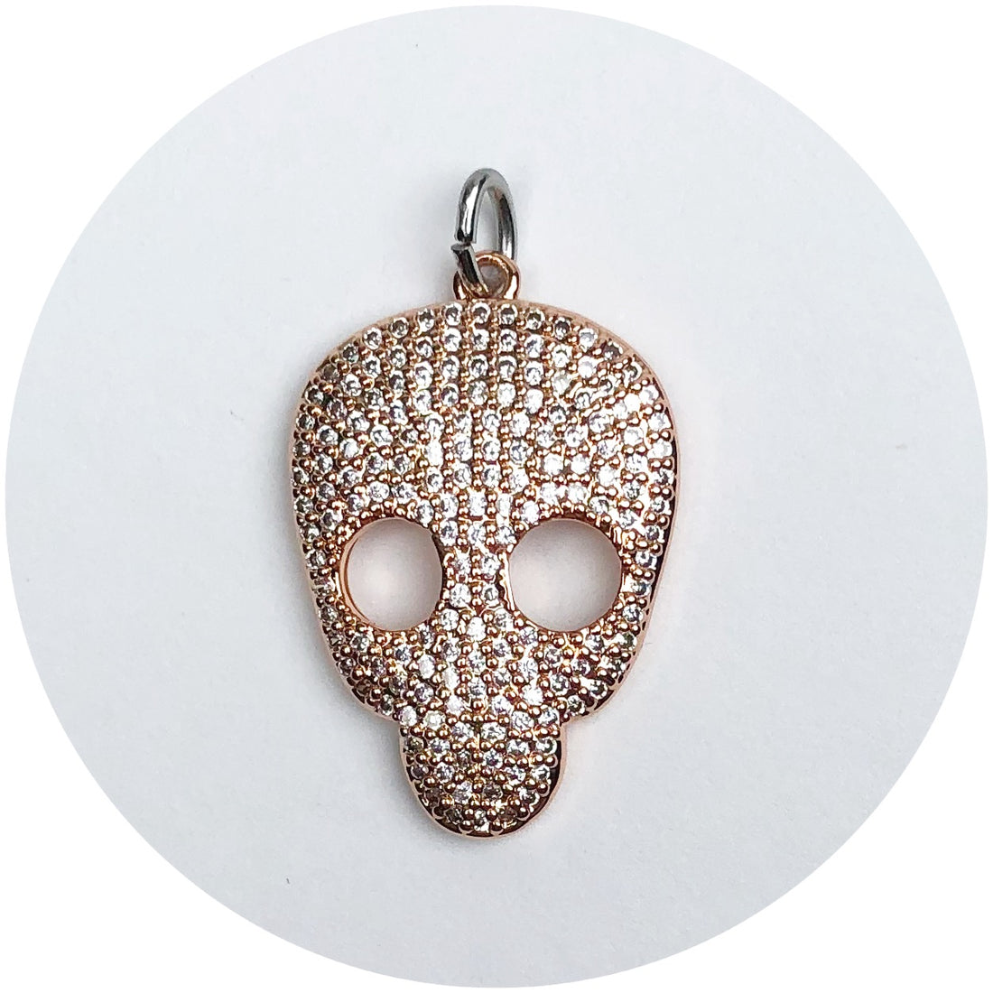 Skull Rose Gold Pendant