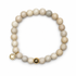 Mens Beige Riverstone with Gold Accent - Oriana LaMarca Designs