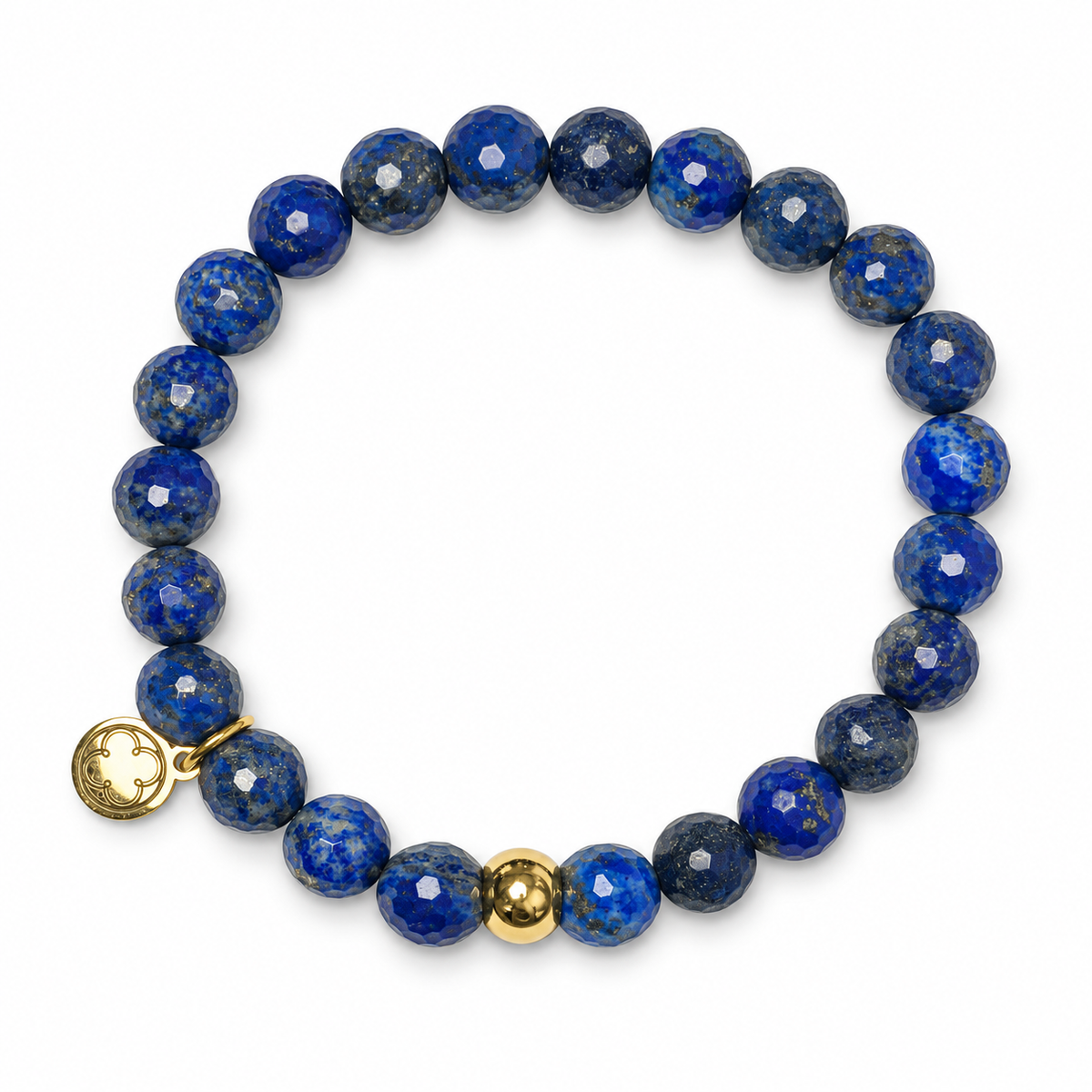 Mens Lapis with Gold Accent on white studio background