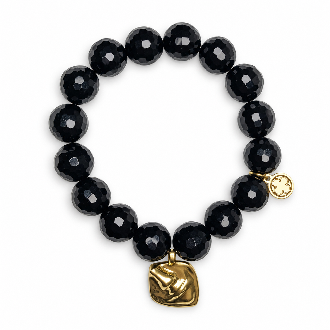 Black Onyx with Mouth Silhouette Pendant - Oriana LaMarca Designs