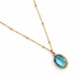 Blue Topaz Hidden Gem Necklace studio photo