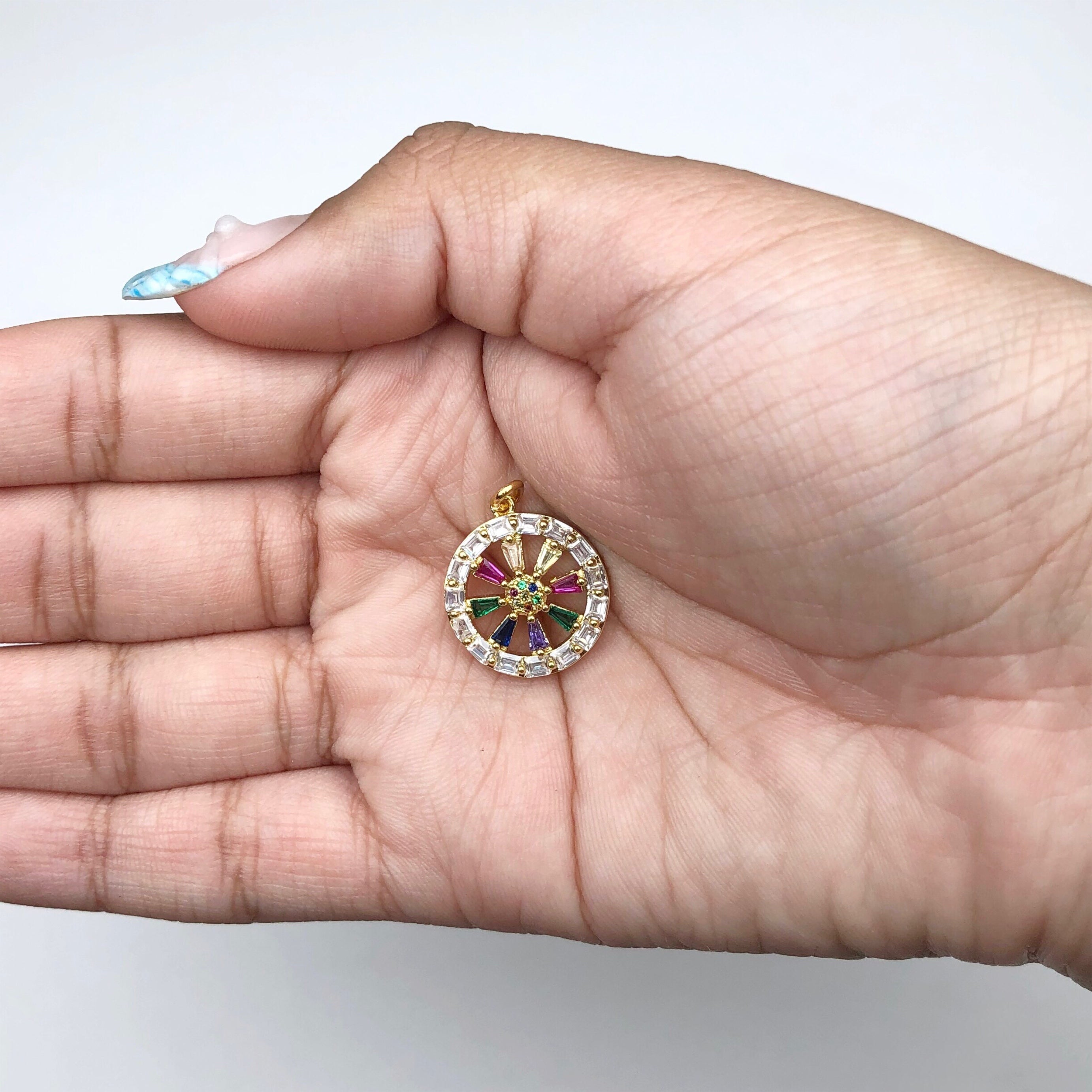 Pavé Rainbow Hidden Gems Pendant