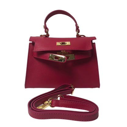 Sophie Magenta Leather Handbag