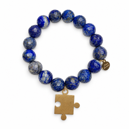 Lapis with Puzzle Piece Pendant — Oriana LaMarca