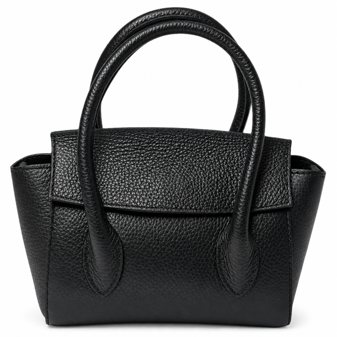 Martina Black Leather Handbag - Oriana LaMarca Designs