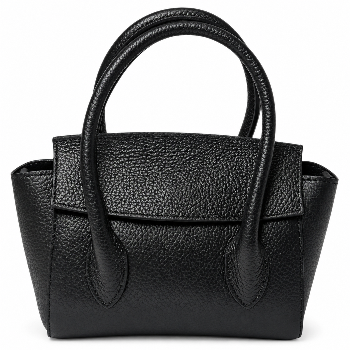 Martina Black Leather Handbag - Oriana LaMarca Designs