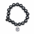 Hematite with Pavé Silver Teadrop Pendant — Oriana LaMarca