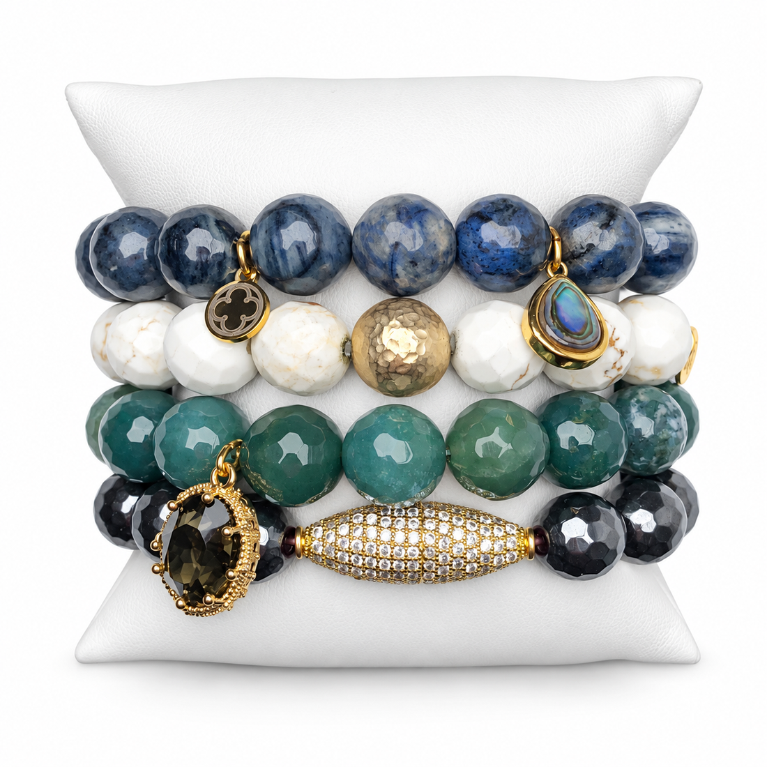 Abalone Love Armparty on white studio background